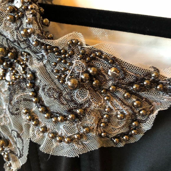 NWT Celebrity Mini Black Embellished Bodycon Dress - Picture 4 of 7